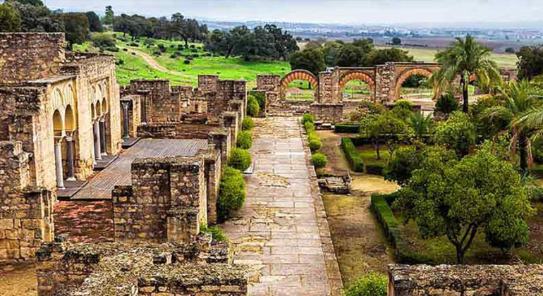 Patio y edificio en la misma imagen